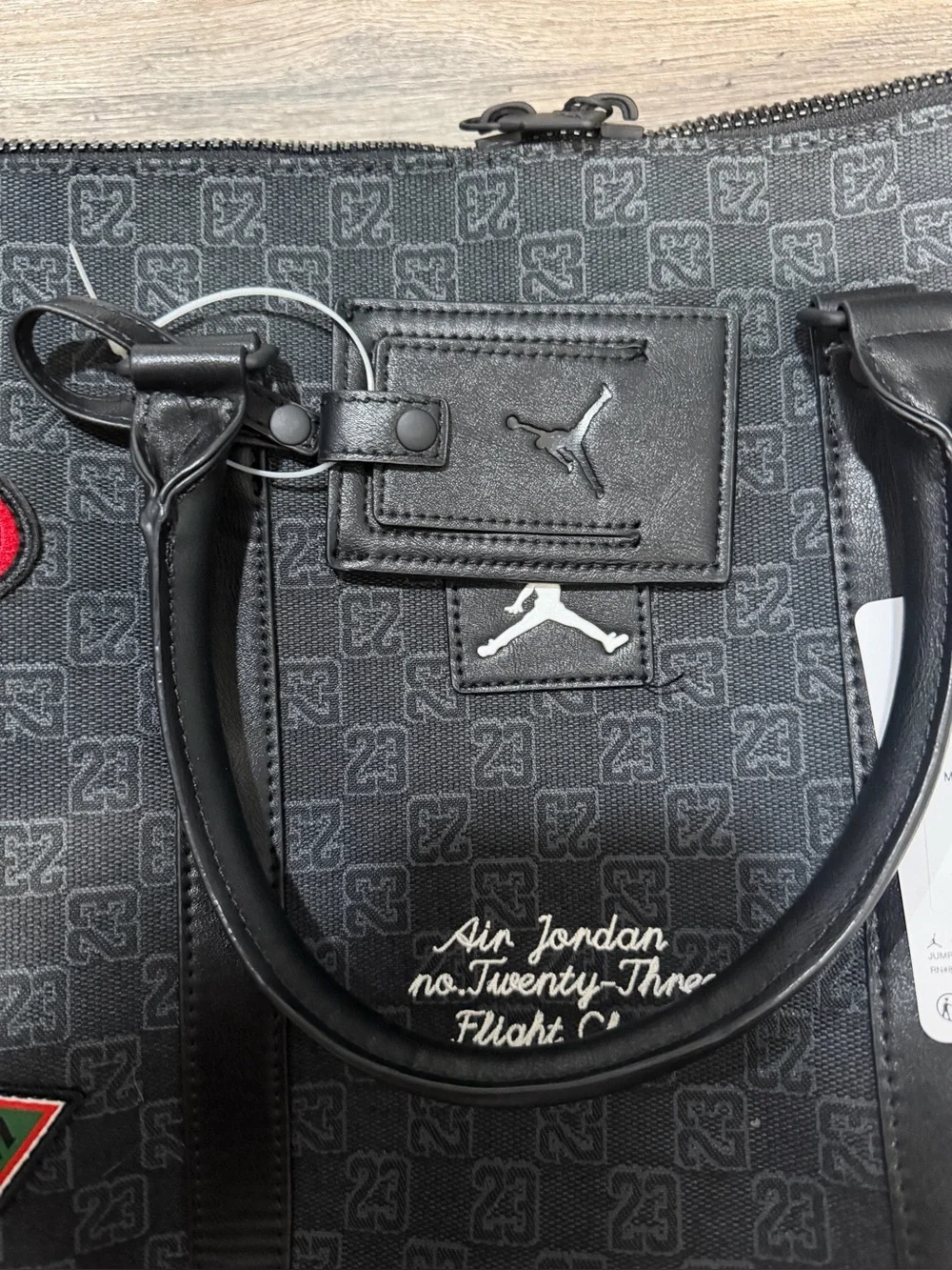 Nike Jordan Monogram Champion Luxury 25L Duffle Bag MM9157-023 Size Medium